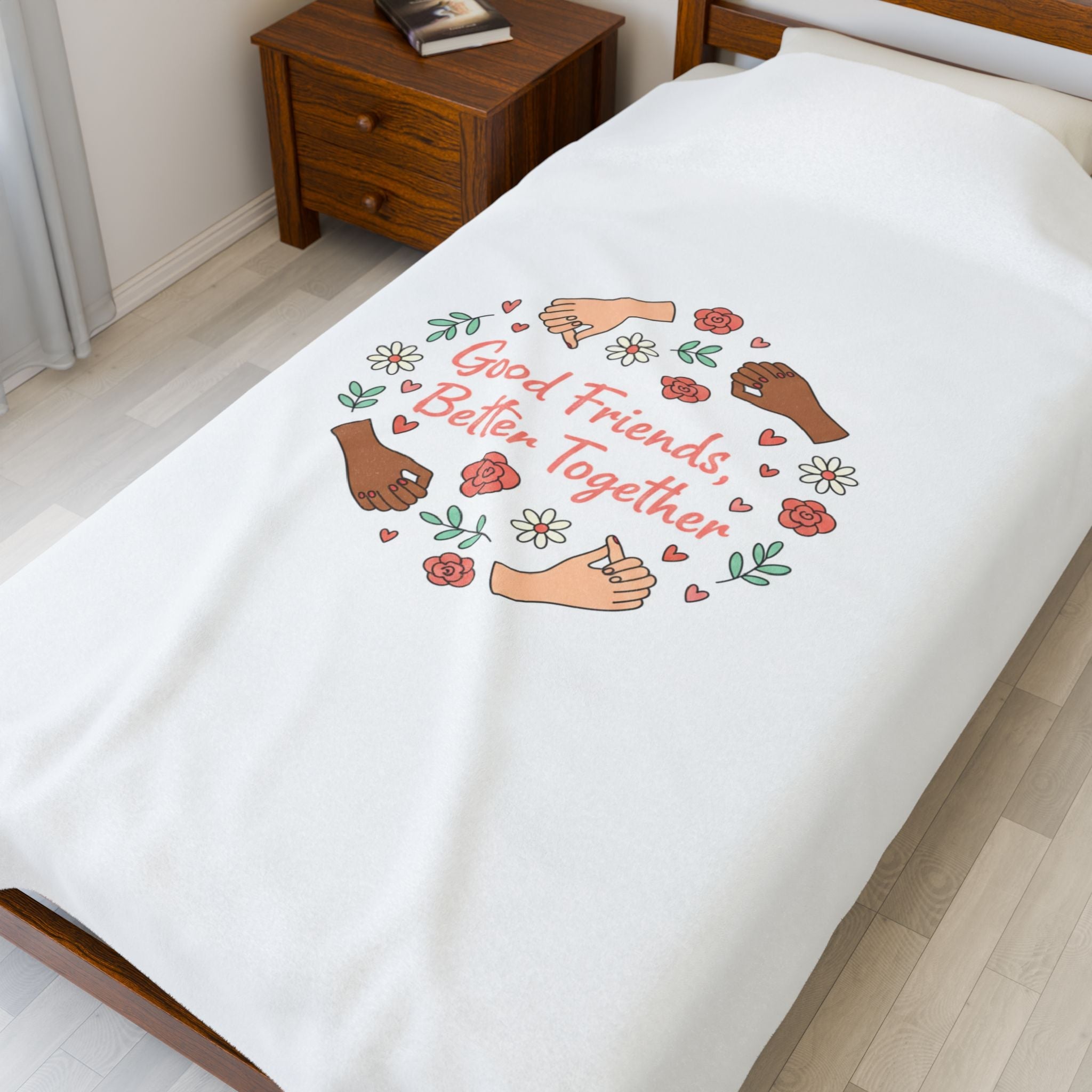 Good Friends Better Together Blanket | Friendship Valentine, Platonic Love