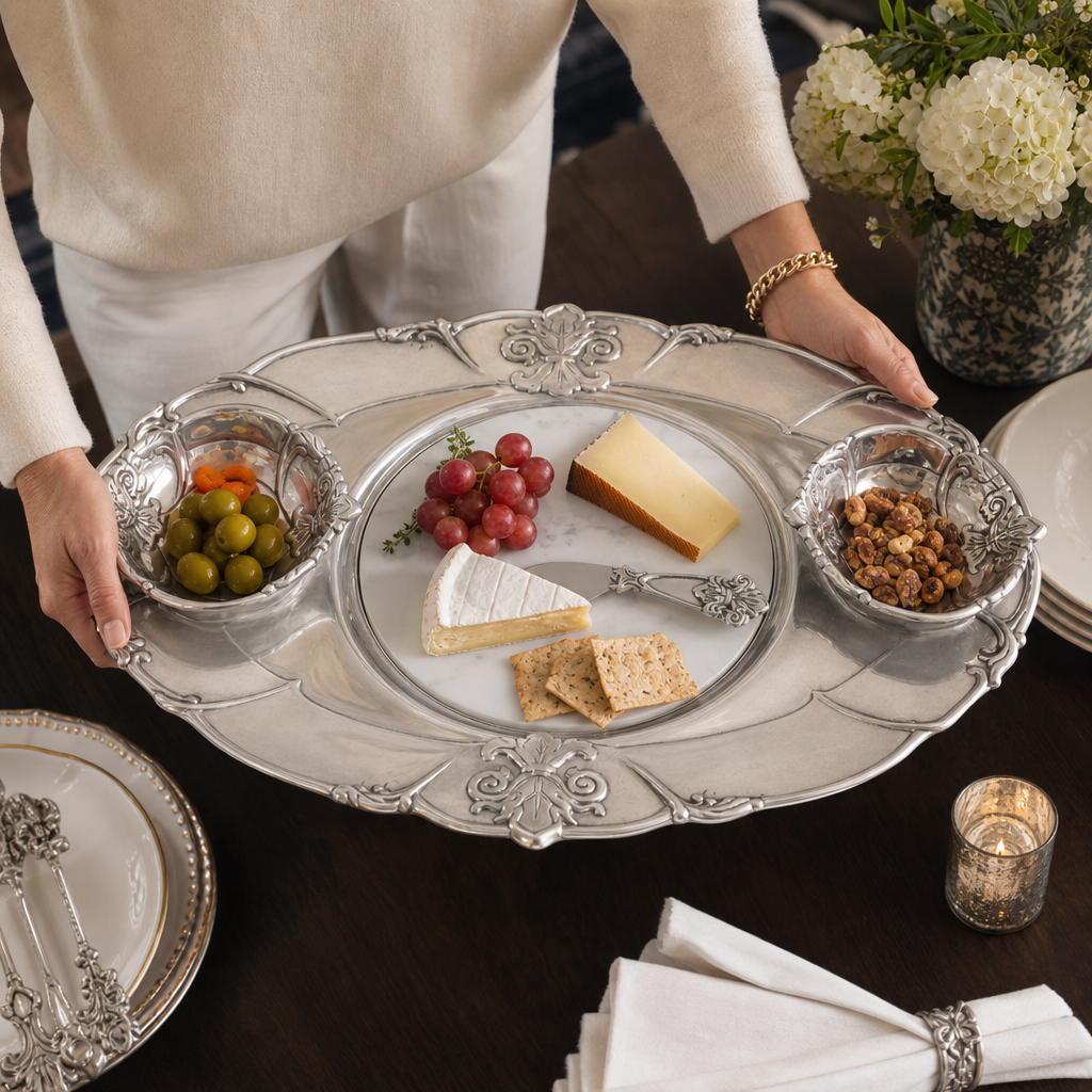 Fleur-De-Lis Tray Entertainment