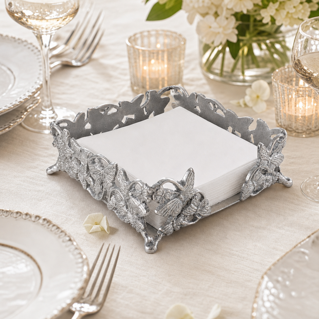 Butterfly Luncheon Napkin Box
