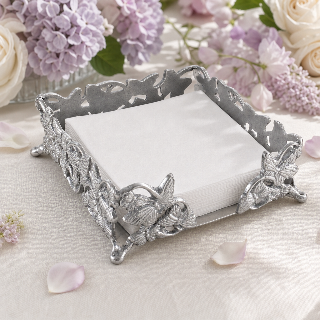 Butterfly Luncheon Napkin Box