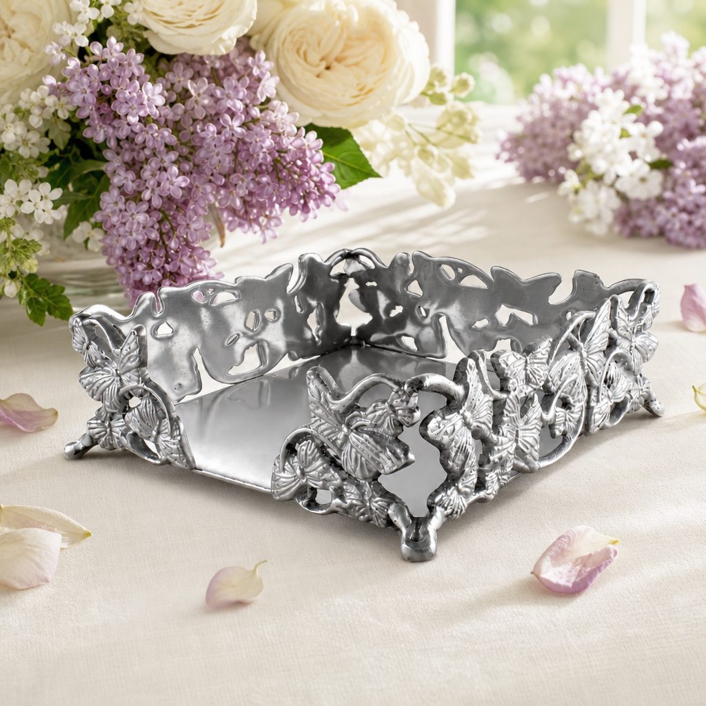 Butterfly Luncheon Napkin Box