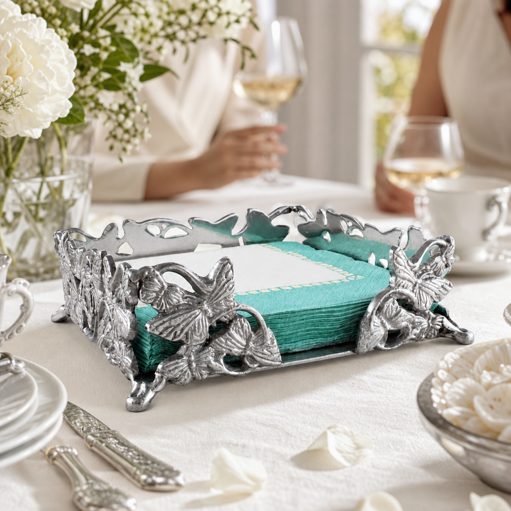 Butterfly Luncheon Napkin Box