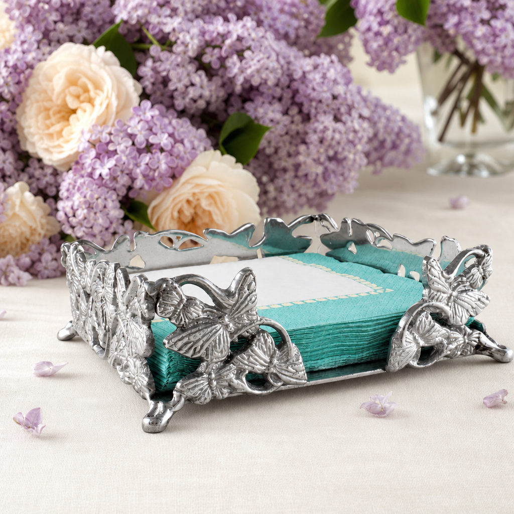 Butterfly Luncheon Napkin Box