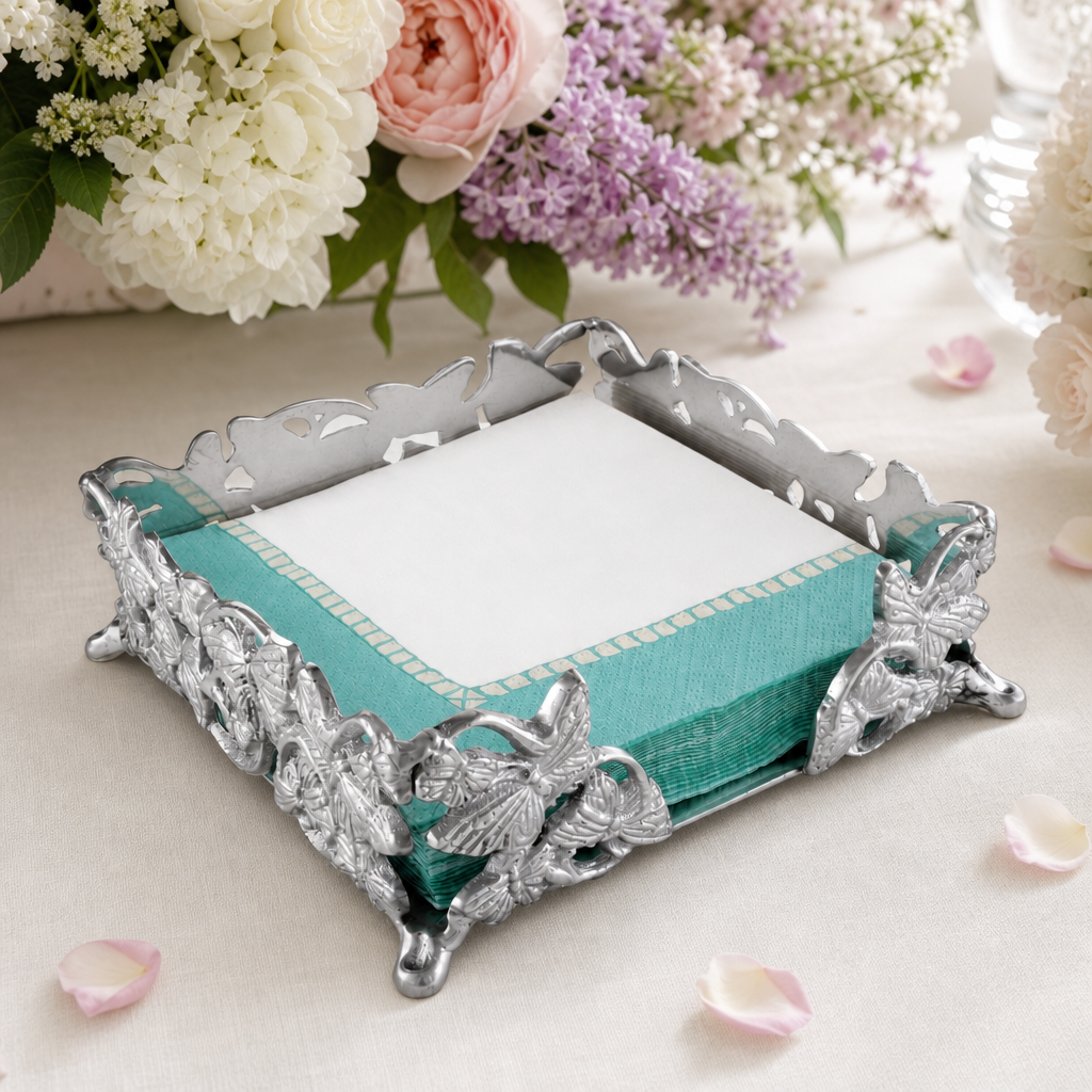 Butterfly Luncheon Napkin Box