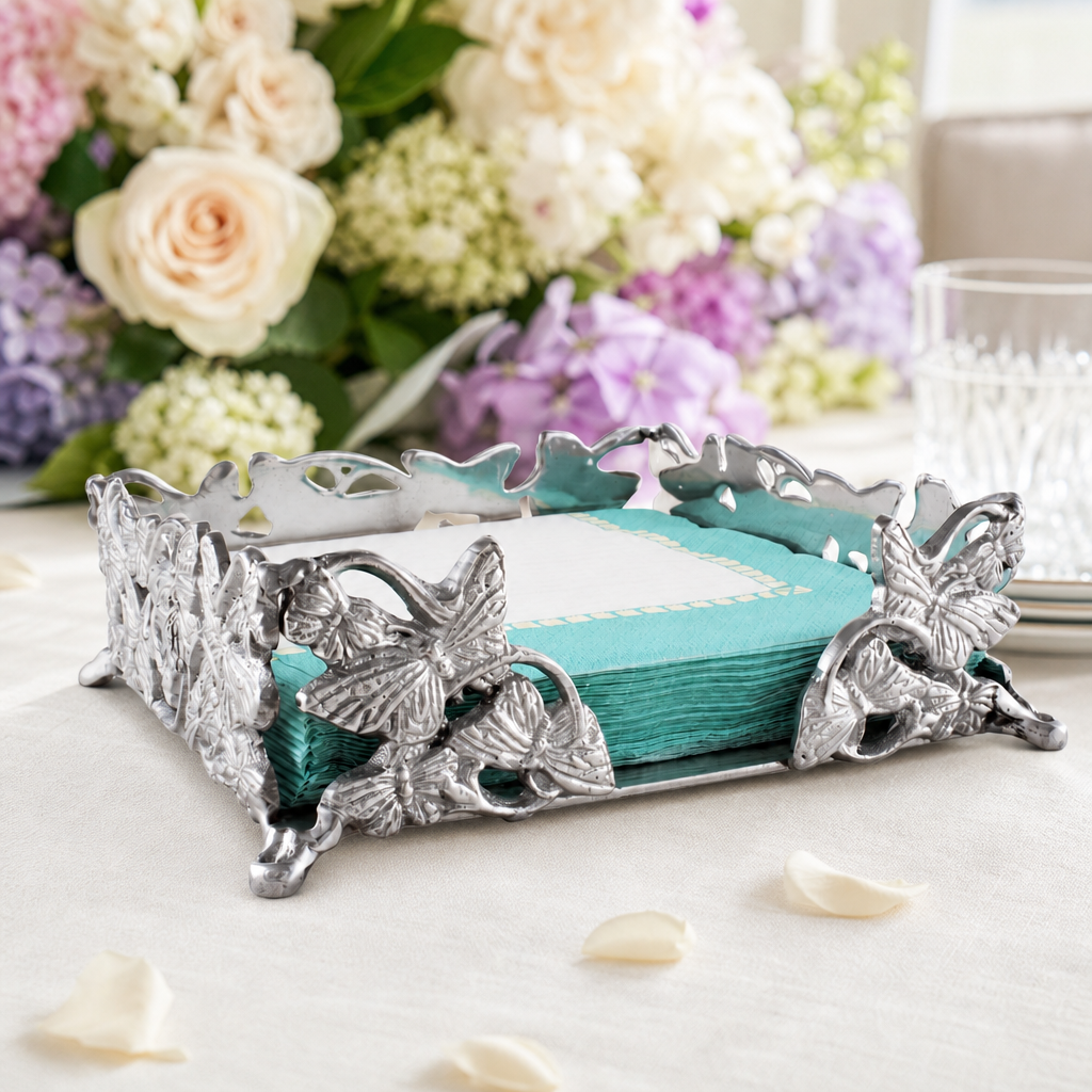 Butterfly Luncheon Napkin Box