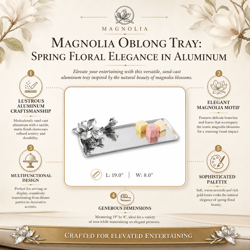 Magnolia Oblong Tray