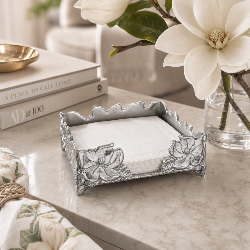 Magnolia Luncheon Napkin Box