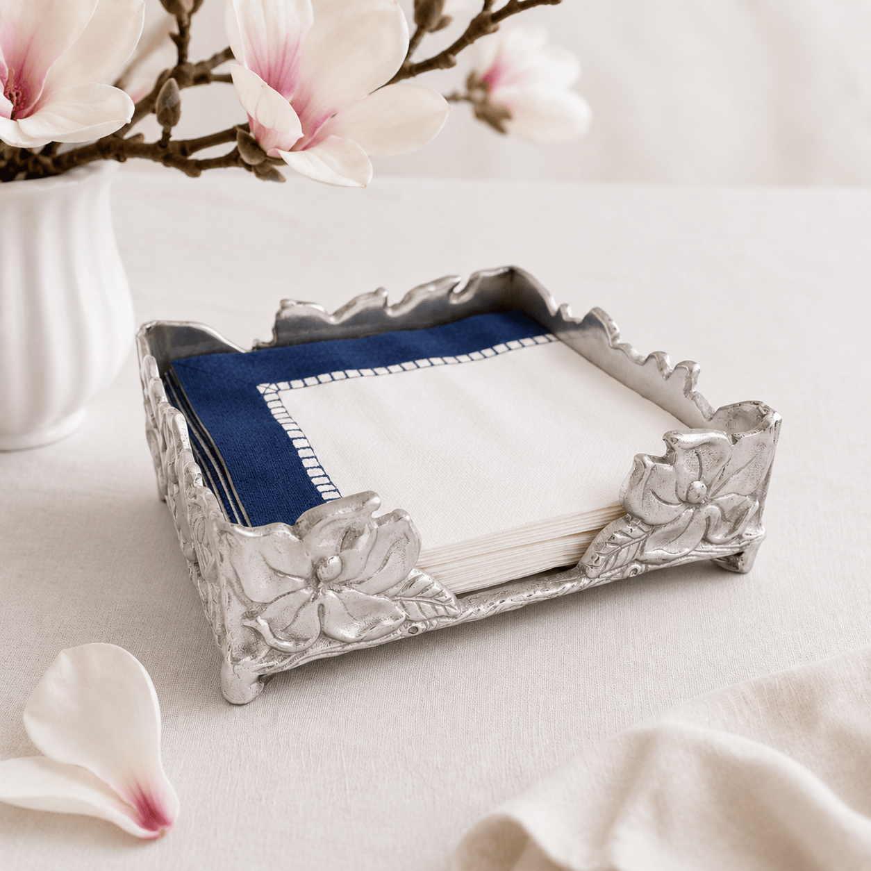 Magnolia Luncheon Napkin Box