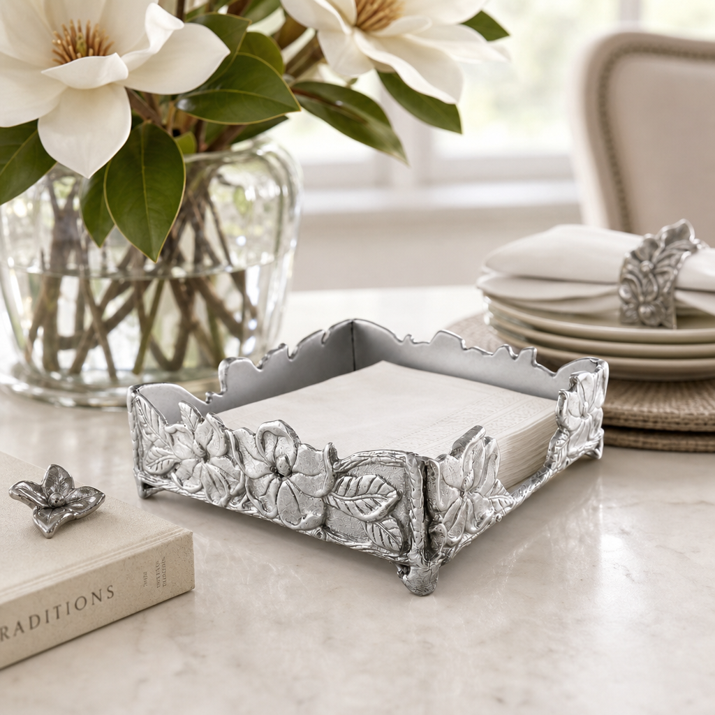 Magnolia Luncheon Napkin Box