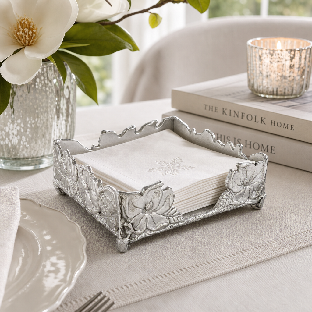 Magnolia Luncheon Napkin Box