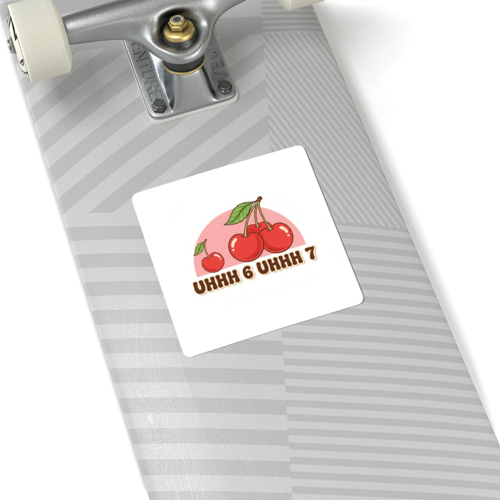 Retro Cherry Illustration Sticker | Kawaii Fruit Vintage Cherry Design