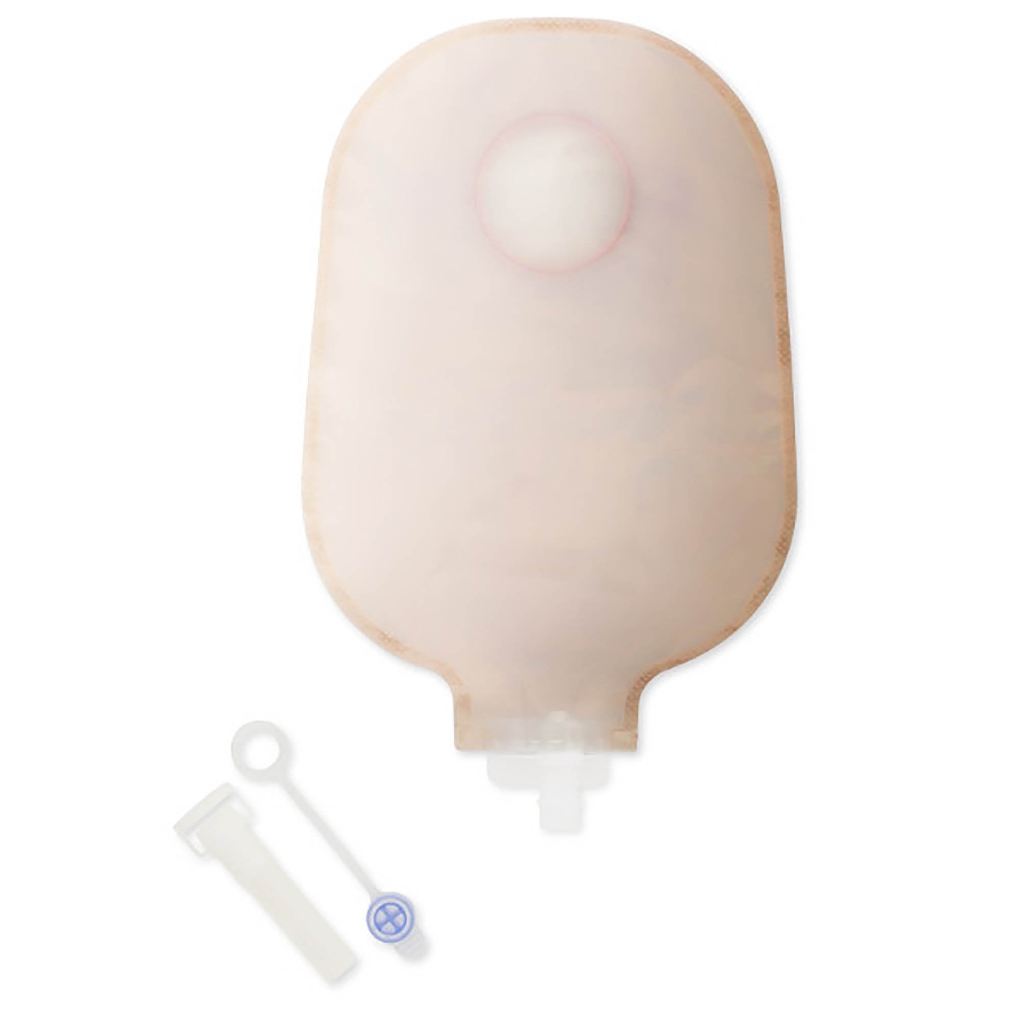 New Image™ Two-Piece Transparent Urostomy Pouch, 57 mm Flange, Red Color Match 18403