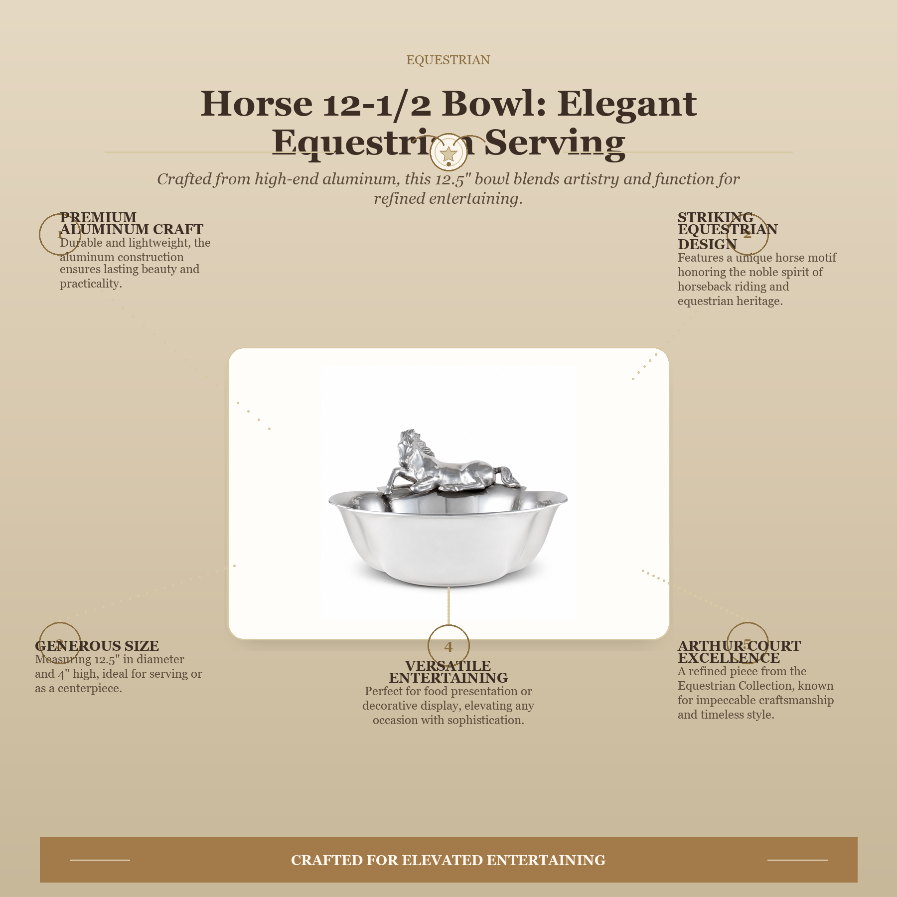 Horse 12-1/2 Bowl