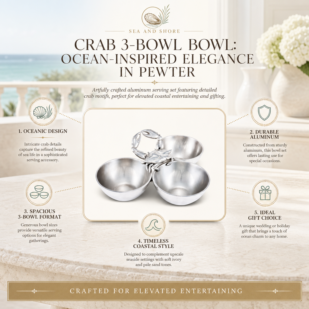 Crab 3-Bowl Bowl