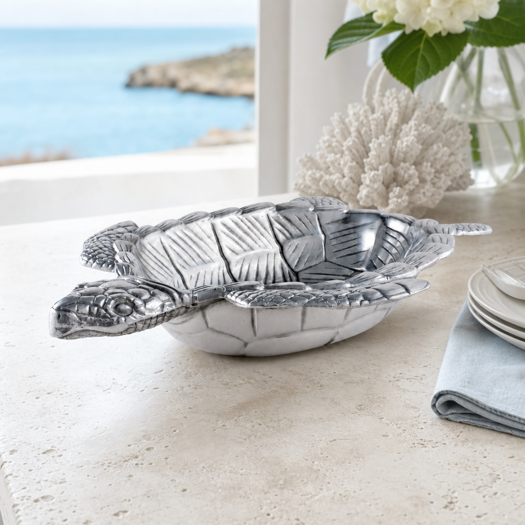 Sea Turtle Oval Bowl