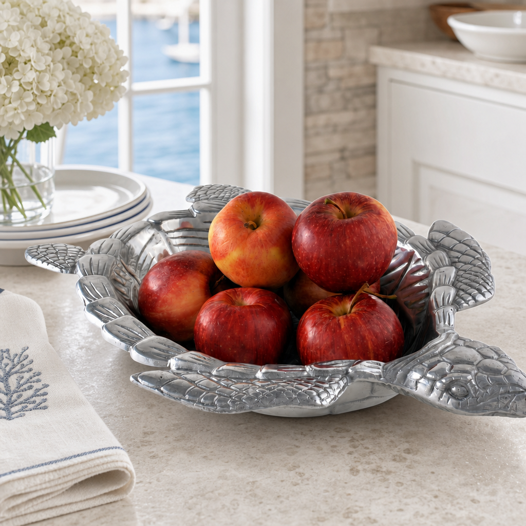 Sea Turtle Oval Bowl