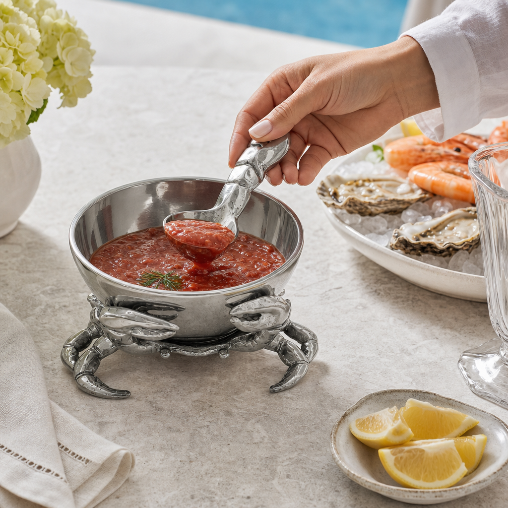 Crab 3-Piece Condiment Set