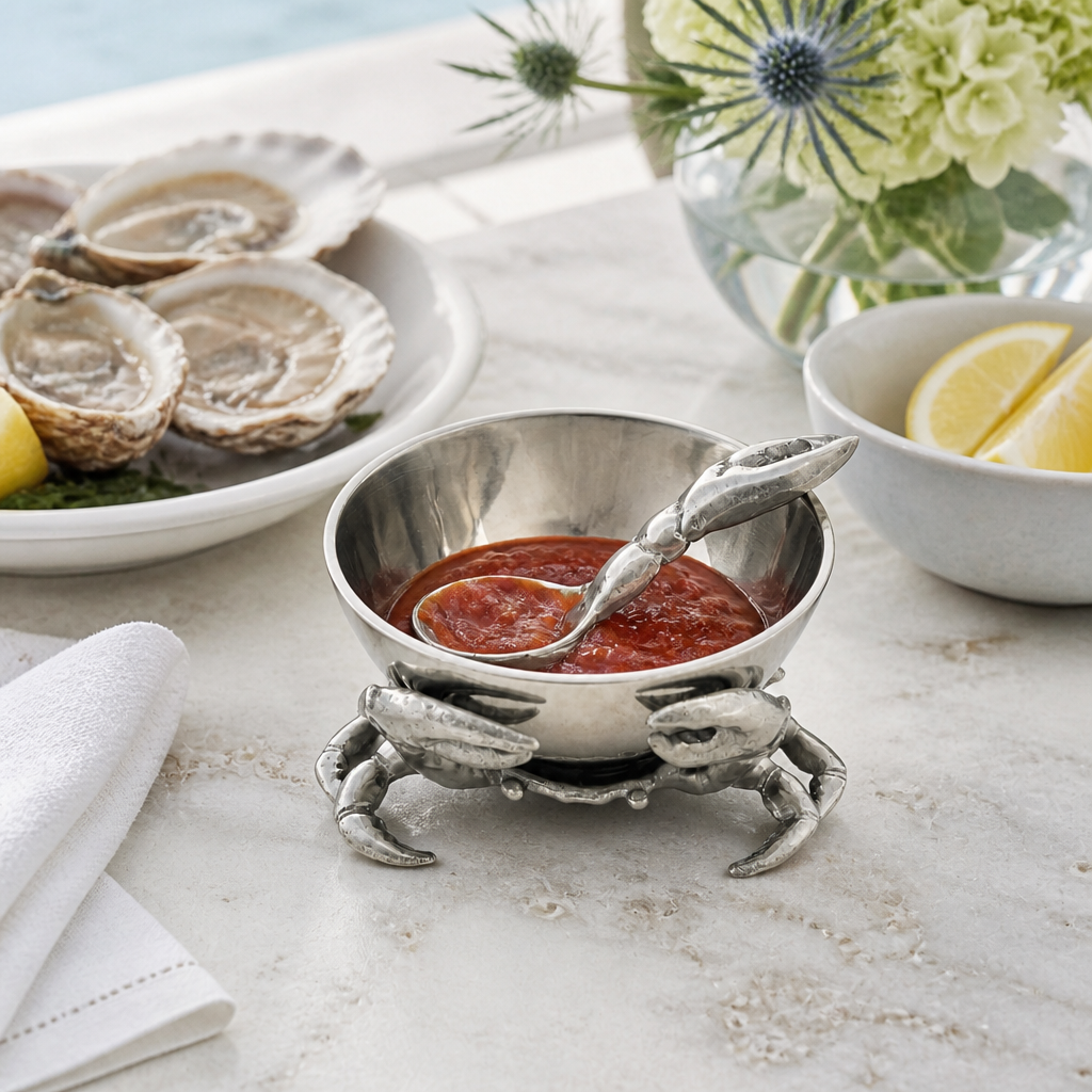 Crab 3-Piece Condiment Set