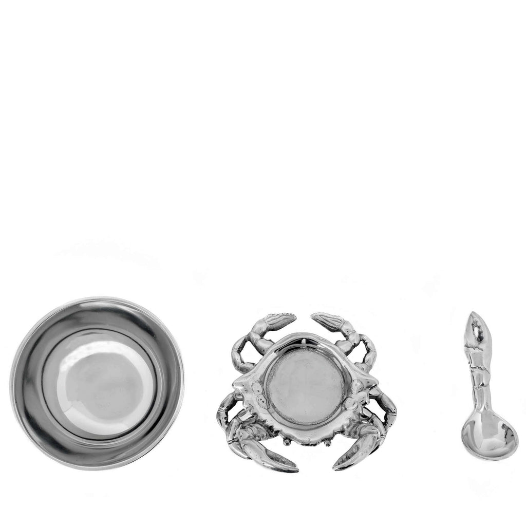 Crab 3-Piece Condiment Set