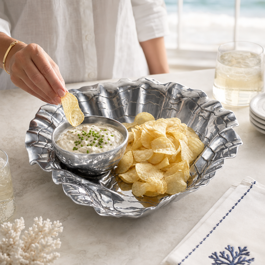 Oyster W/Pearl Chip & Dip
