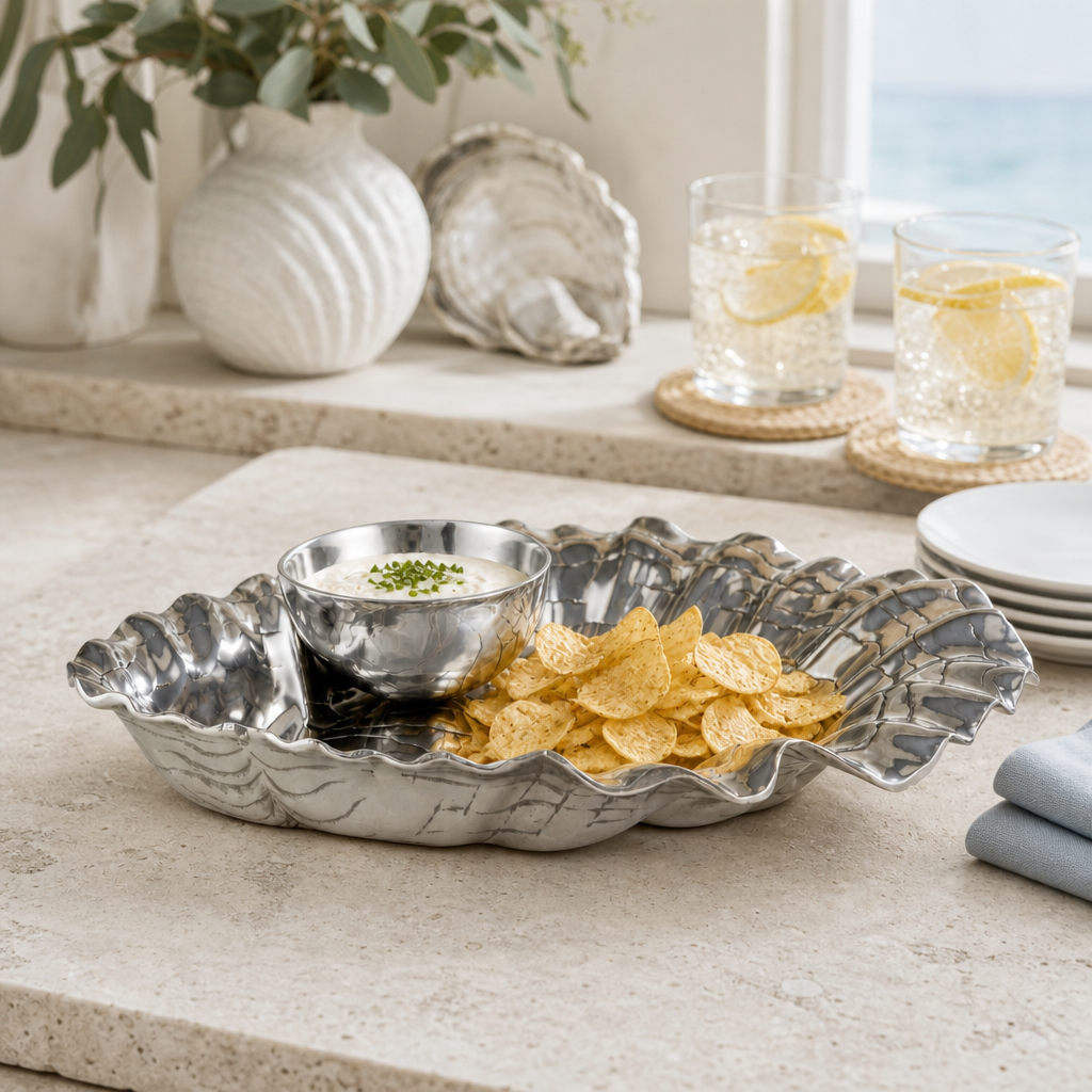 Oyster W/Pearl Chip & Dip