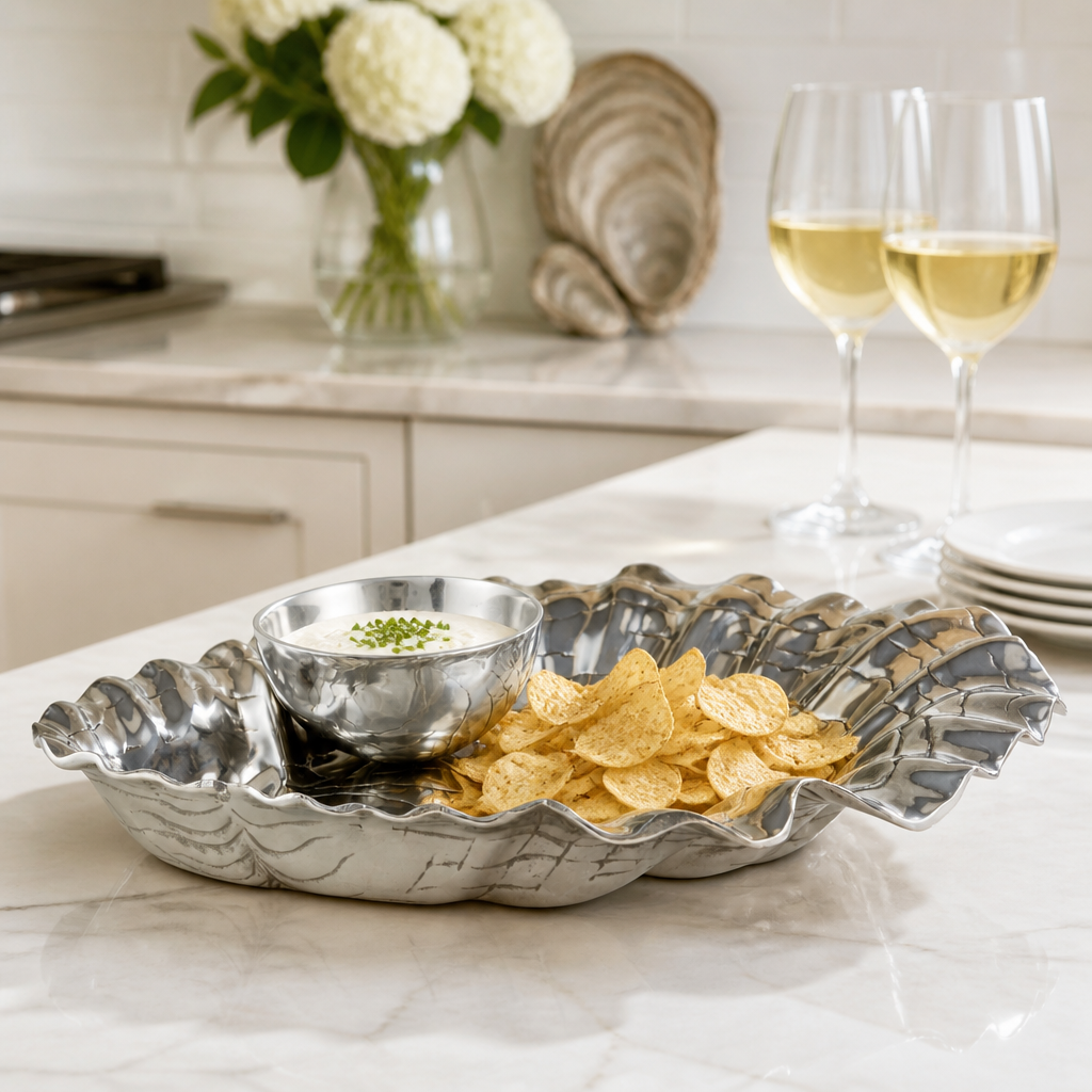 Oyster W/Pearl Chip & Dip