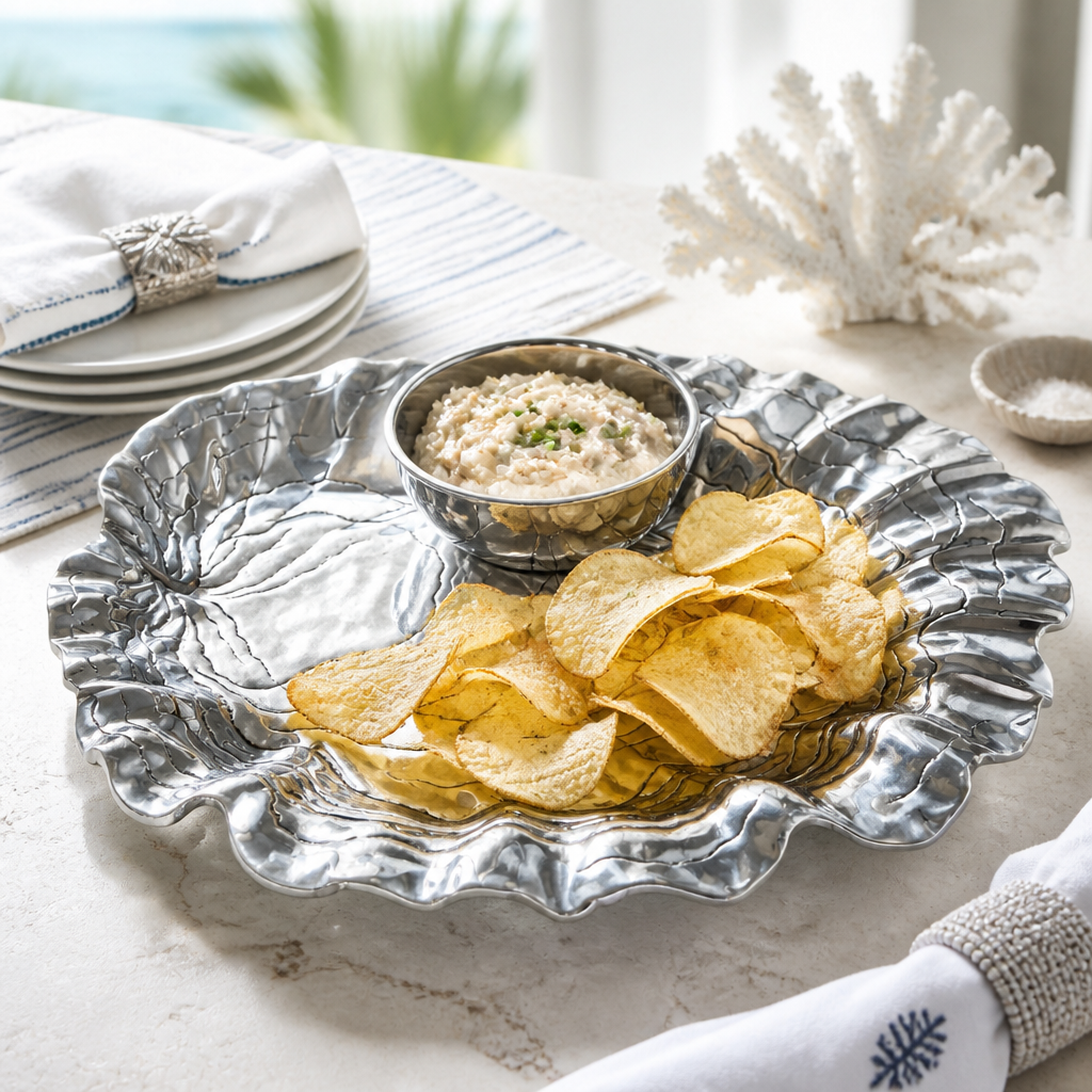 Oyster W/Pearl Chip & Dip