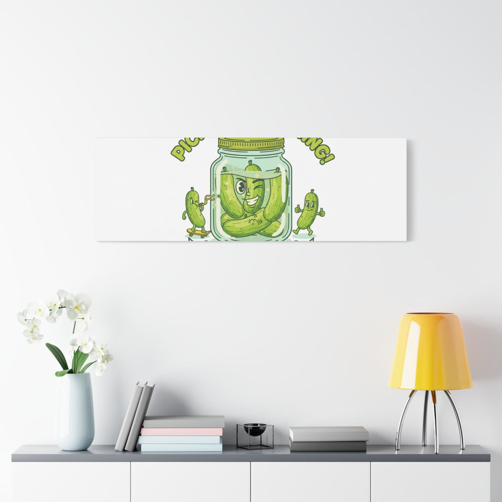 Pickle Everything! Matte Canvas | Brine Design, Pickle Lover Art