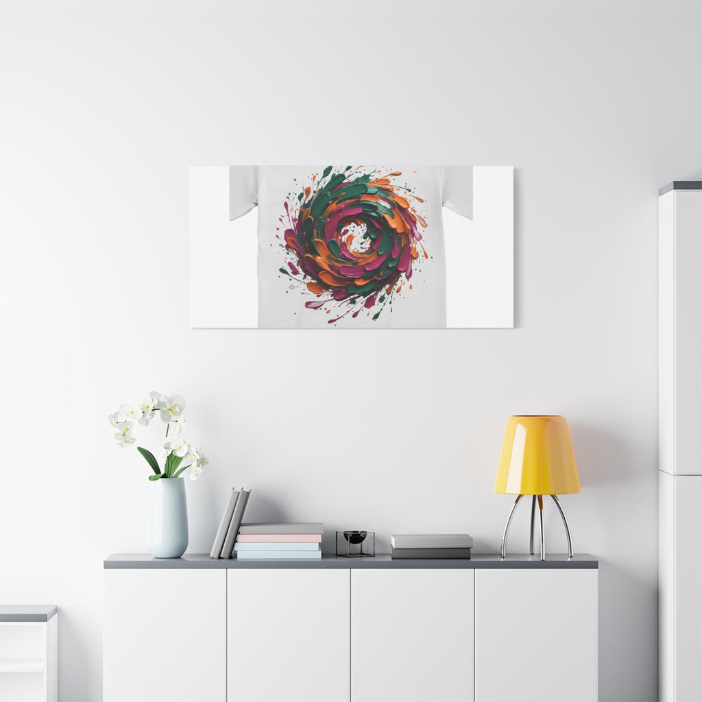 Painterly Abstract Floral Swirl Canvas | Matte Stretched Canvas