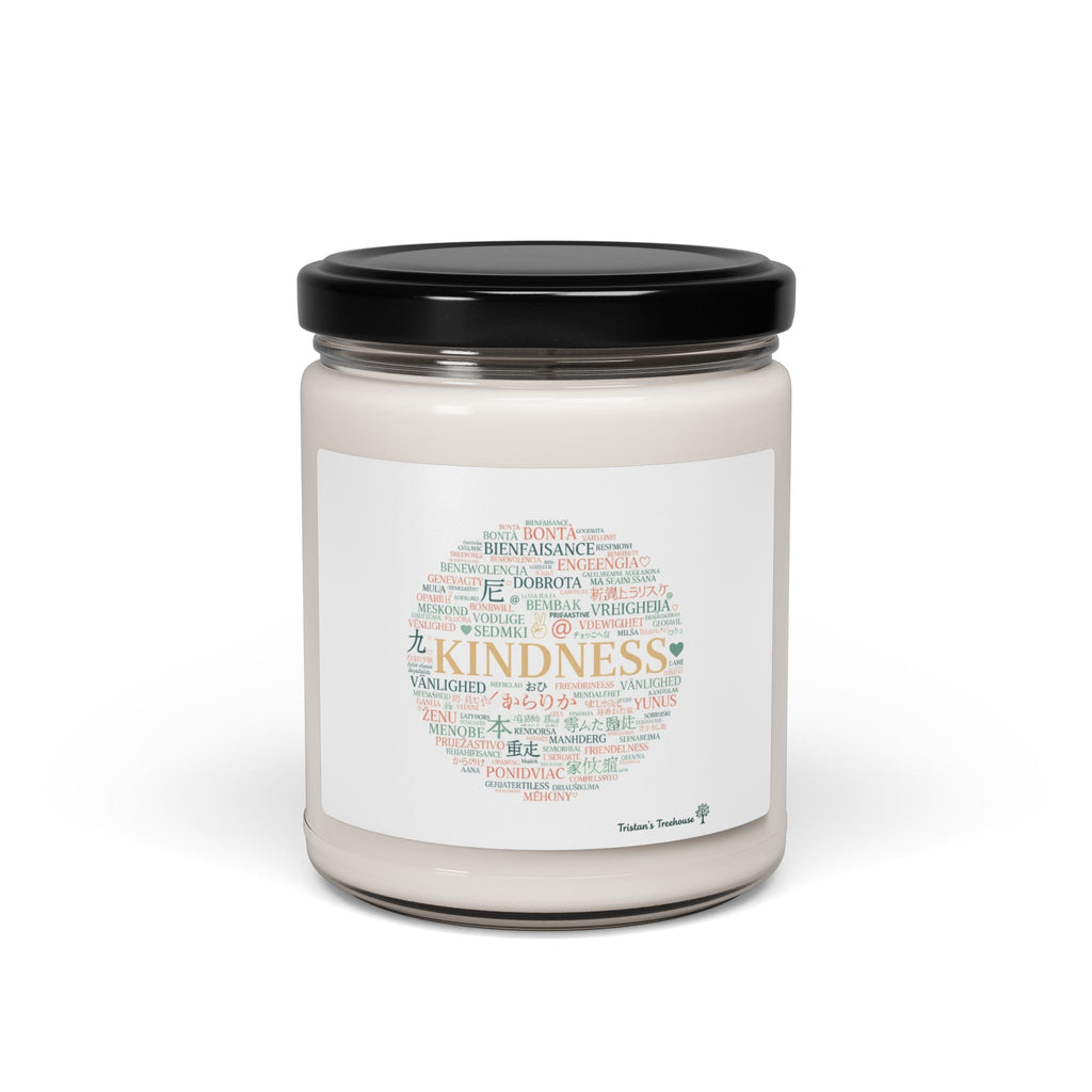 Kindness Word Circle Candle, Soy Scented Jar | Fresh Start Minimalism