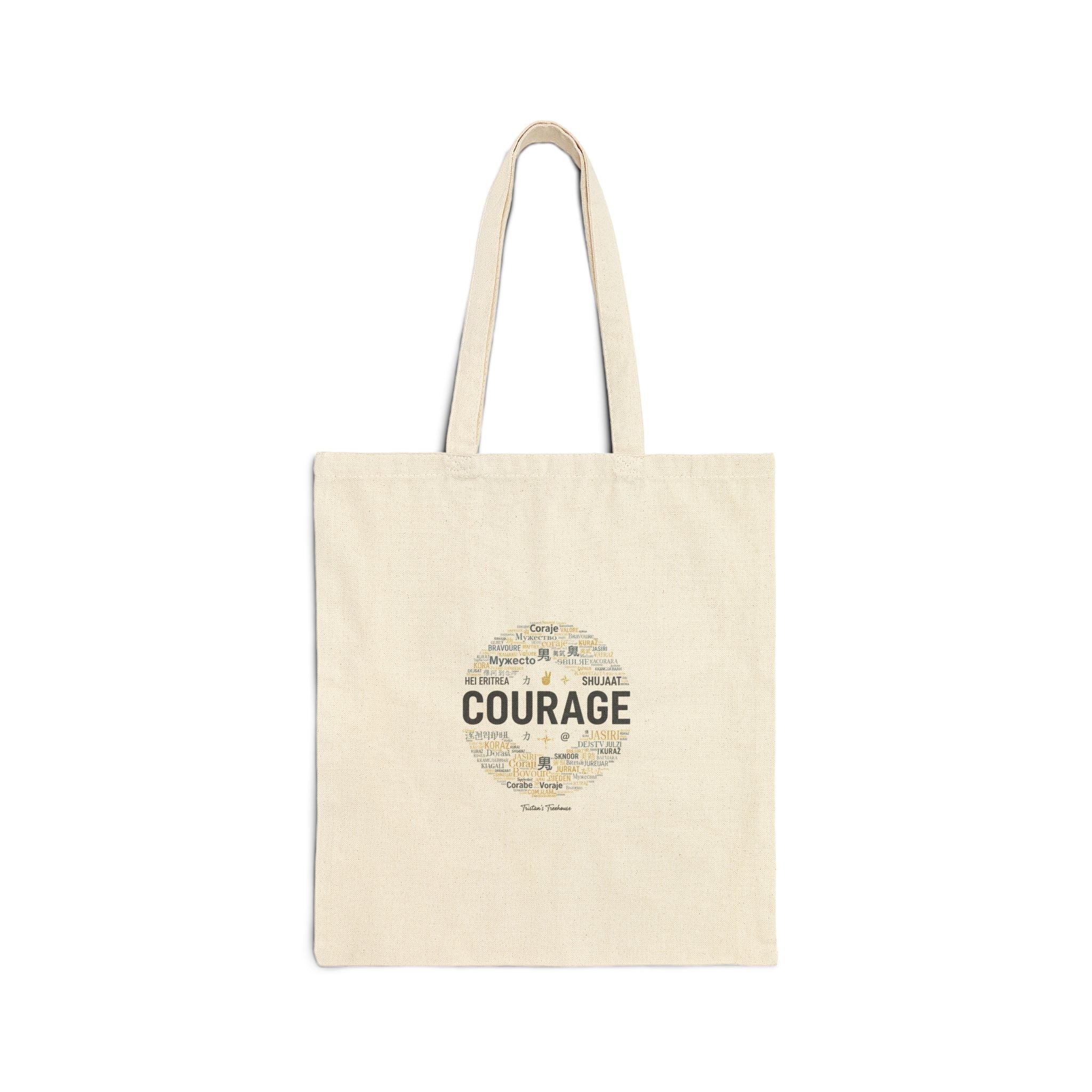 Courage Minimal Typography Tote | Fresh-Start minimal renewal