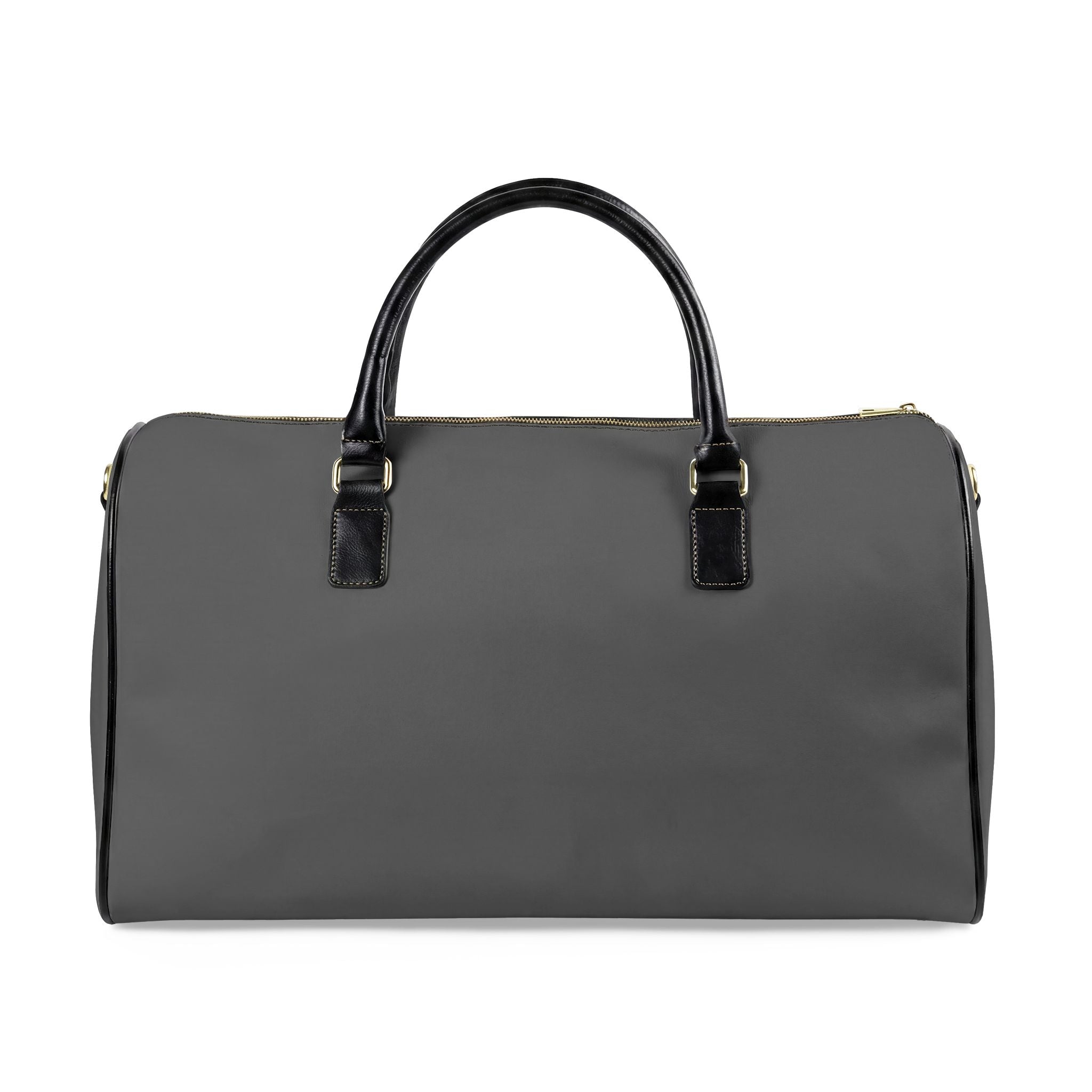Je Ne Sais Quoi Leather Travel Bag – Grey & Tan Weekender Duffle