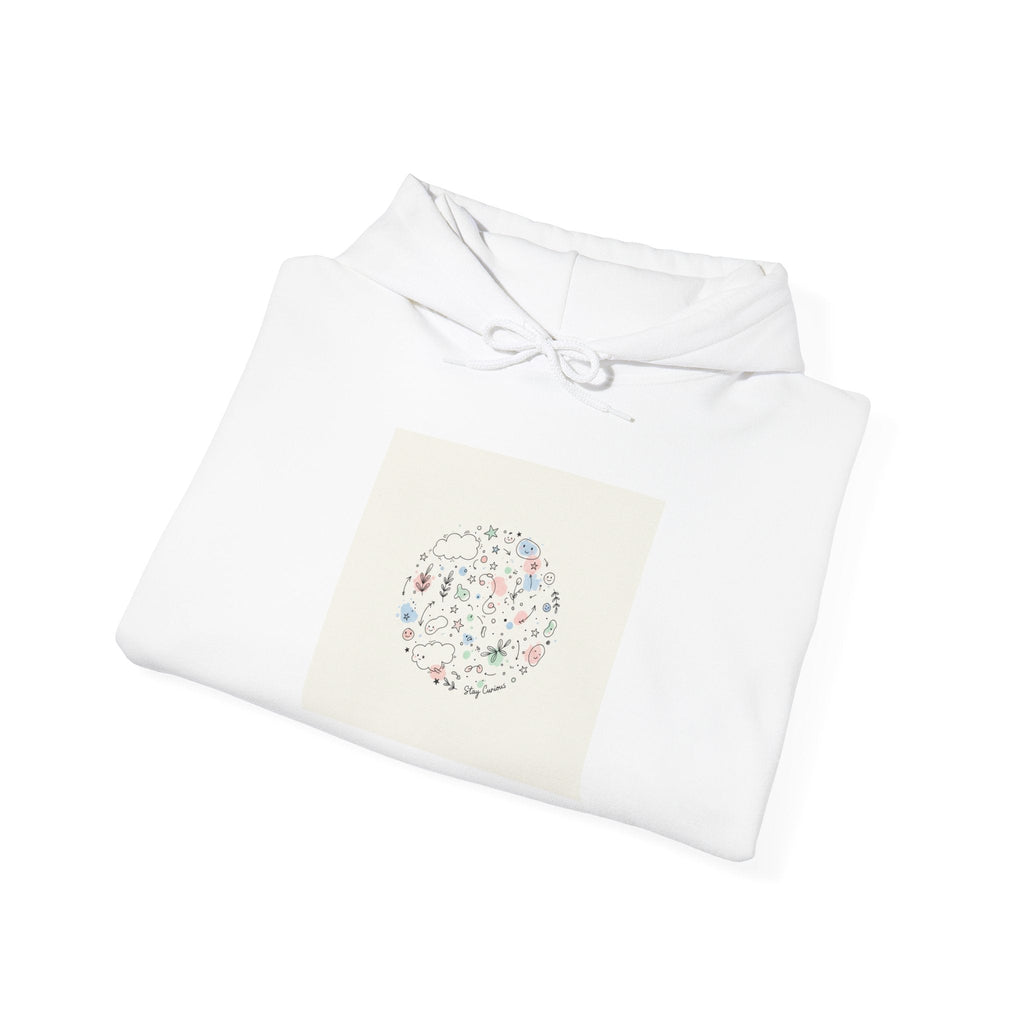 Minimal Hand-Drawn Doodle Circle Hoodie | Sketch Art, Line Drawing