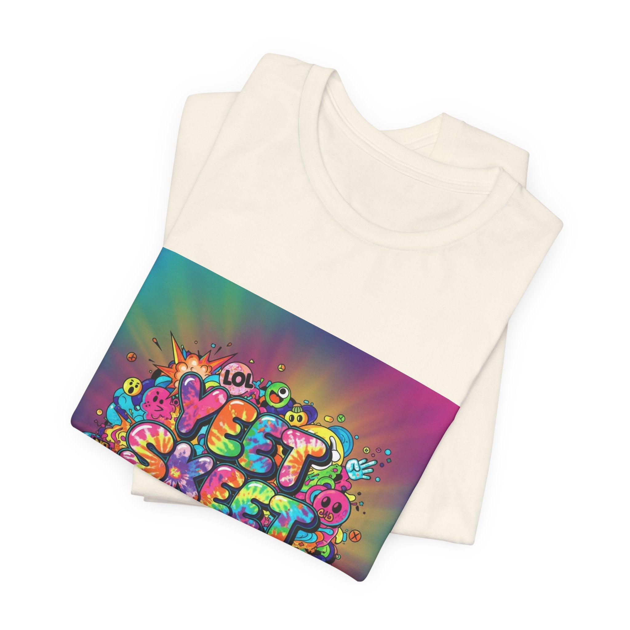 Sweet Sleep Repeat Tee | random slogan shirt, glitch graphic