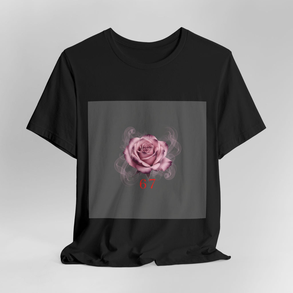 6 7 Rose Smoke Tee | Viral Valentine's Gothic Rose Shirt | 6 7 Meaning Dark Romance