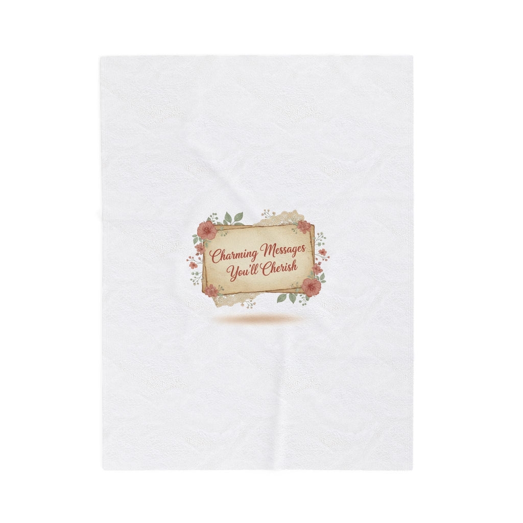 Handwritten Love Letter Design Blanket | vintage letter art, wax seal nostalgia