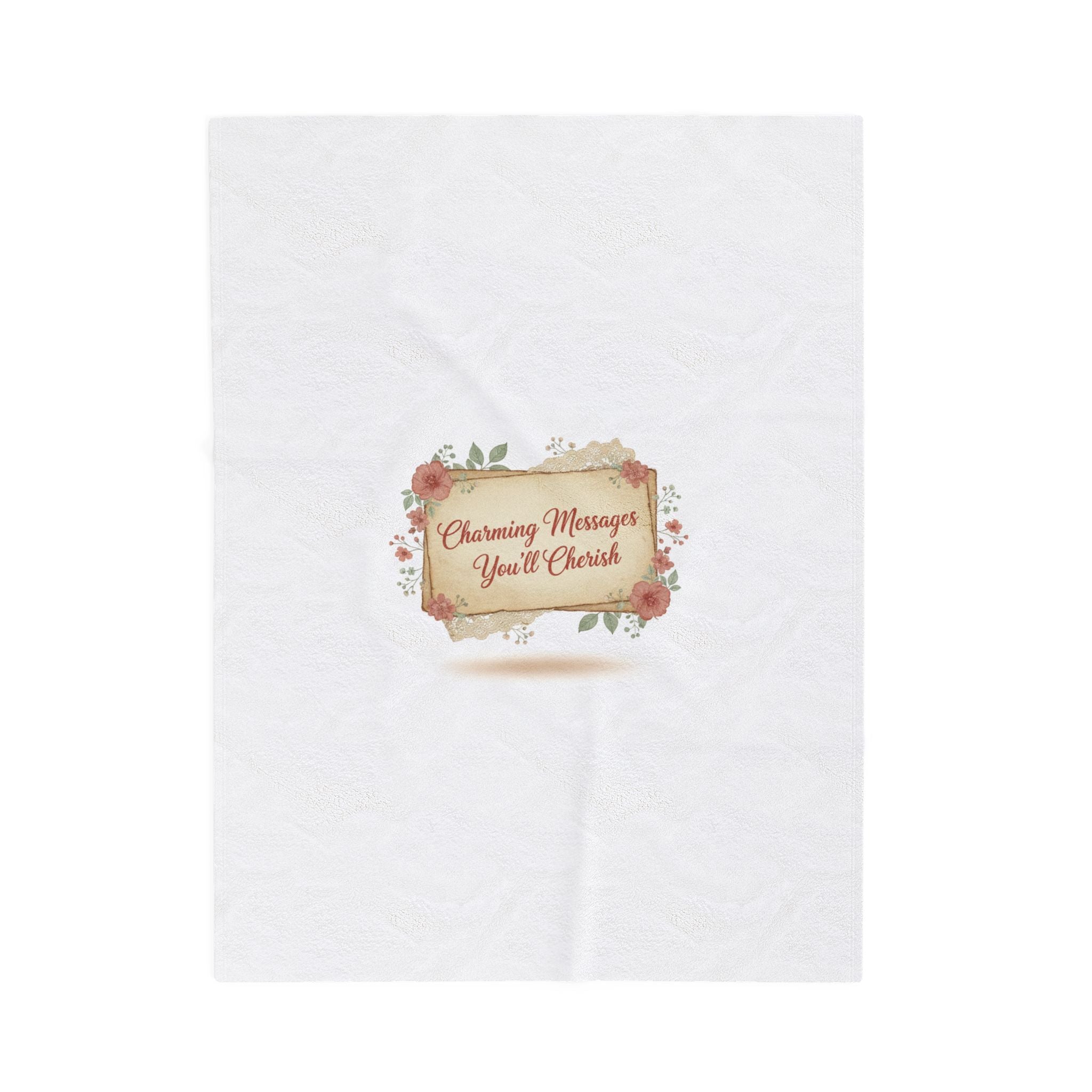Handwritten Love Letter Design Blanket | vintage letter art, wax seal nostalgia