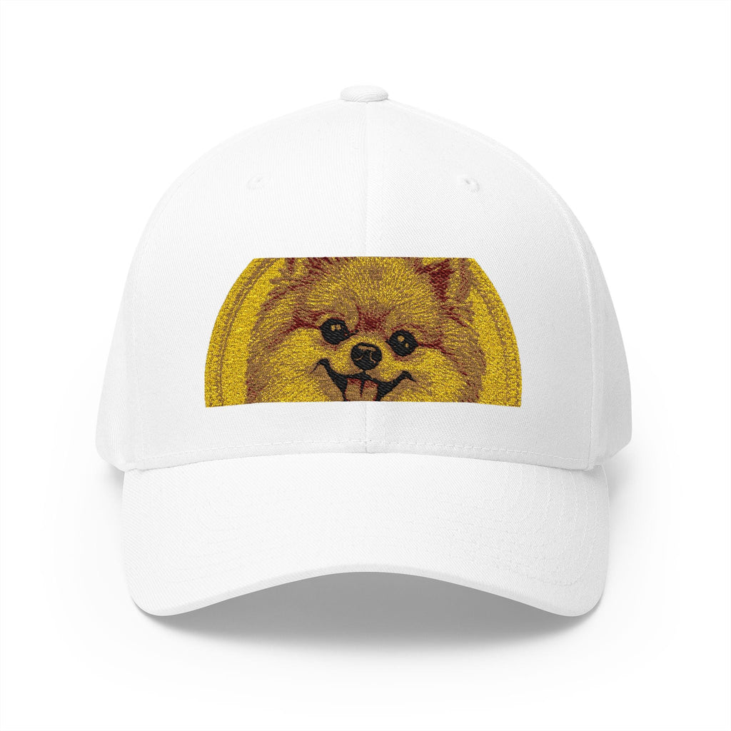 Embroidered Funny Pomeranian Dog Cap – Cute Dog Face Baseball Hat
