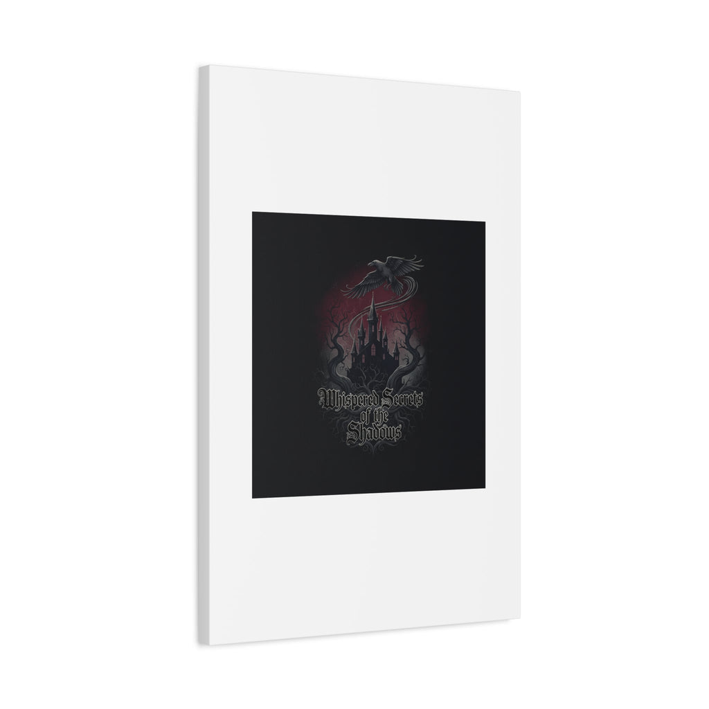 Whispered Secrets of the Shadows Castle Wall Art, Matte Canvas | Gothic Medieval Decor