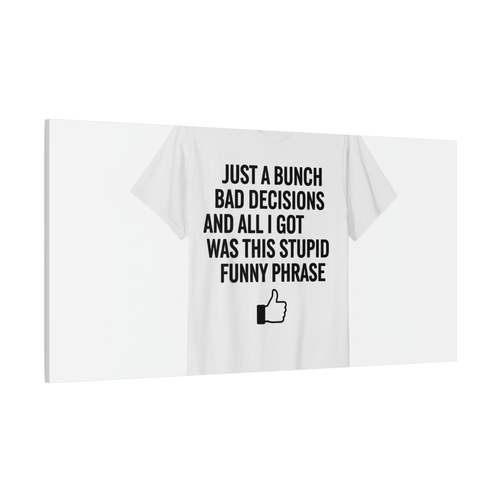 self-deprecating quote Canvas | sarcastic introvert wall art, anxiety humor