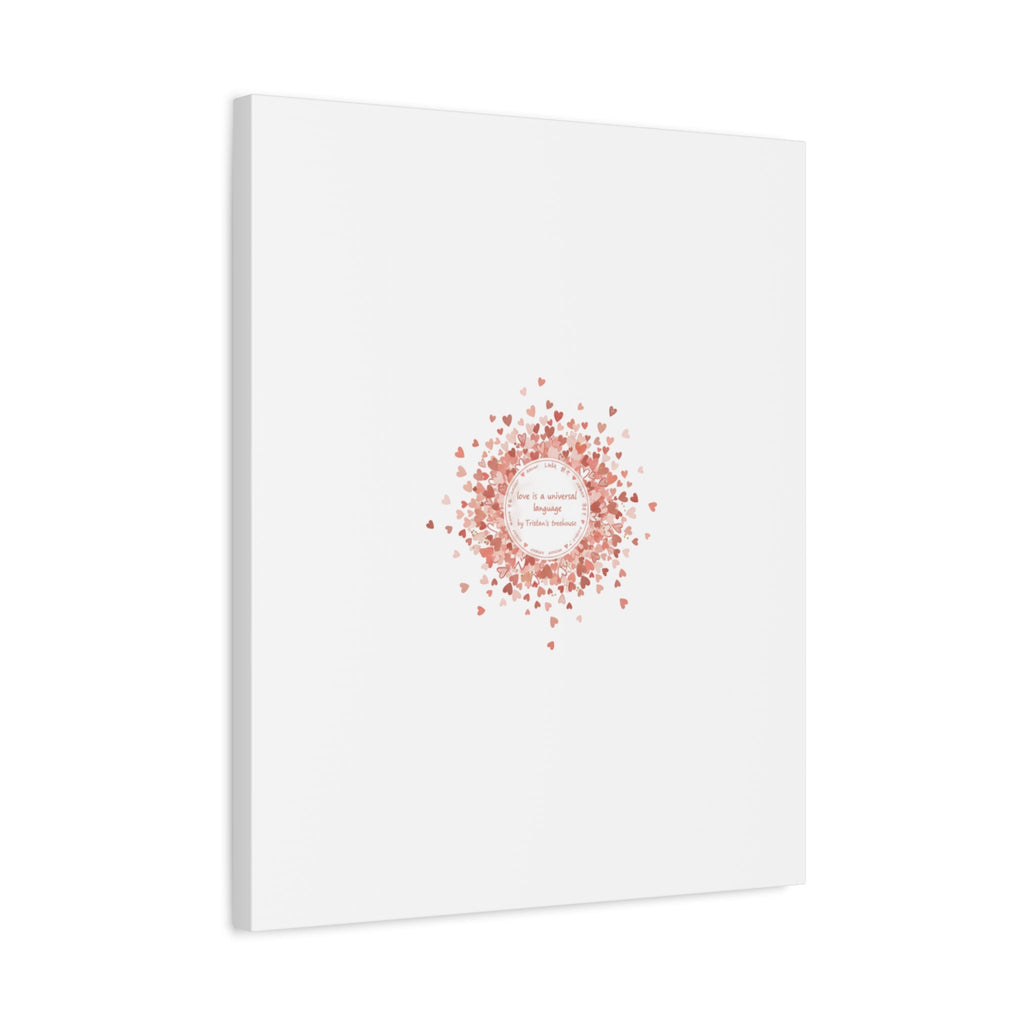 Tiny Heart Confetti Canvas | Matte Stretched Wall Art