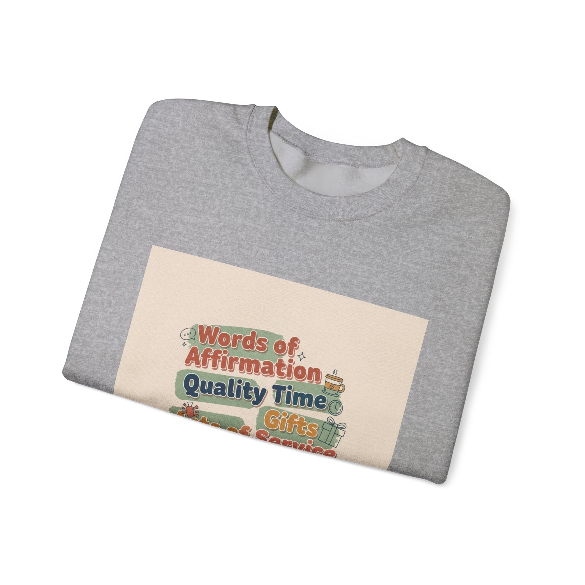 Love Languages Meme Crewneck Sweatshirt | love language meme, relationship humor