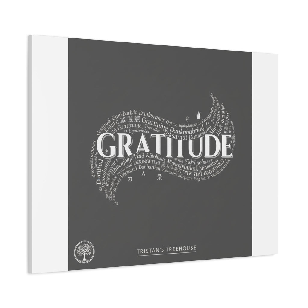 Gratitude Wall Art Matte Canvas | Tiny Treats, sweet uplifting print