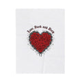 Love, Dark and Deep Heart Plush Blanket | gothic romance, 80s new romantic
