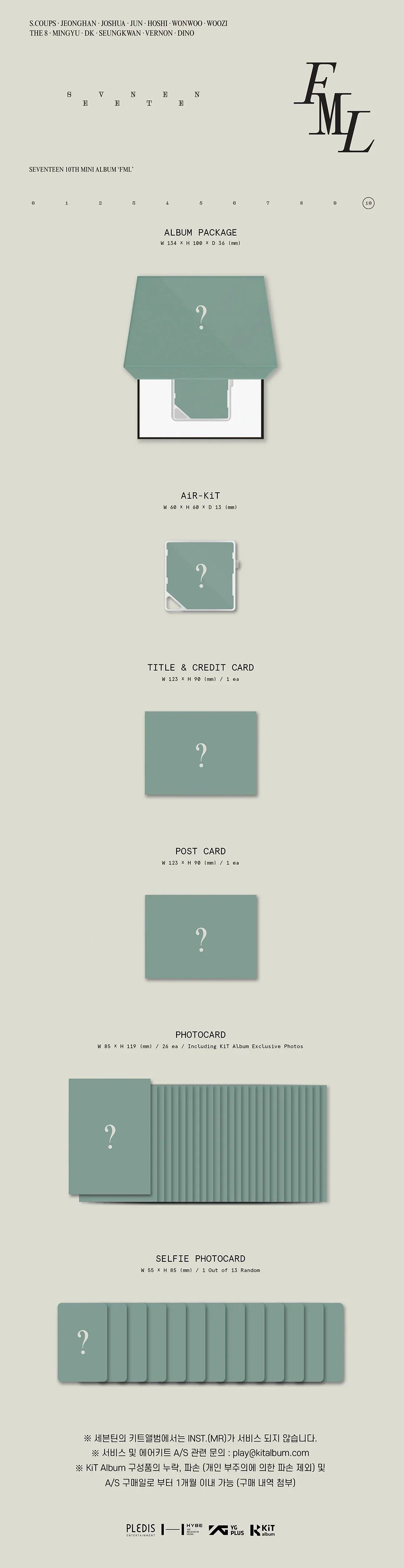 Seventeen 10th Mini Album - Fml