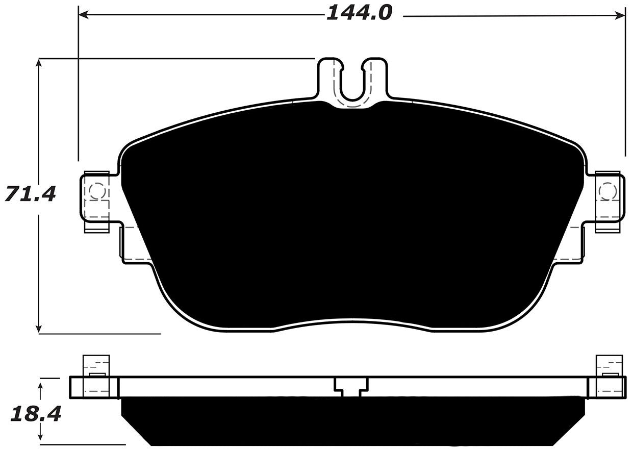 Porterfield Brake Pads for 2015 MERCEDES-BENZ B250