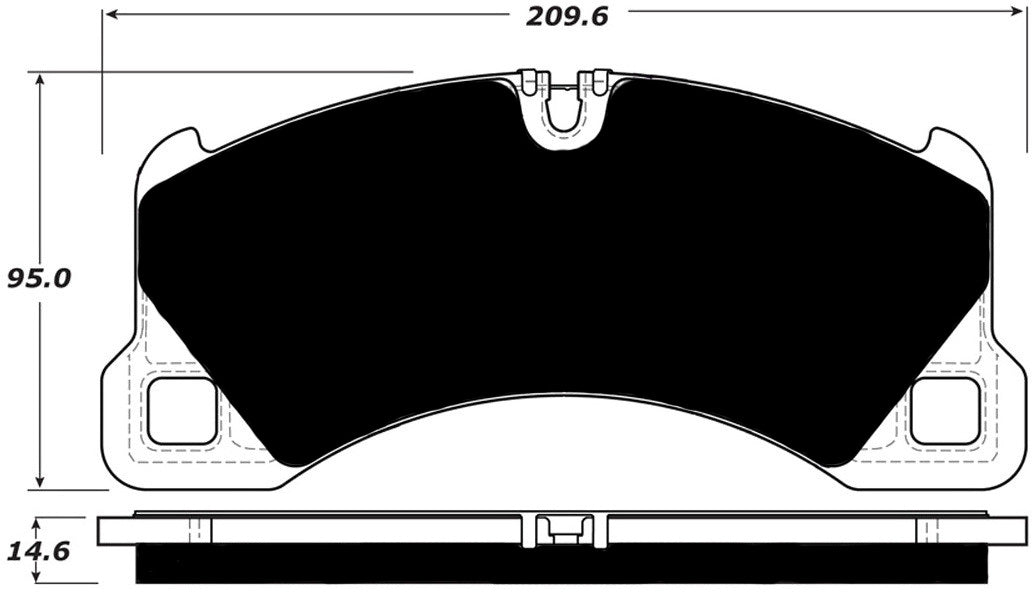 Porterfield Brake Pads for 2014 PORSCHE CAYENNE w/390mm Front Rotor