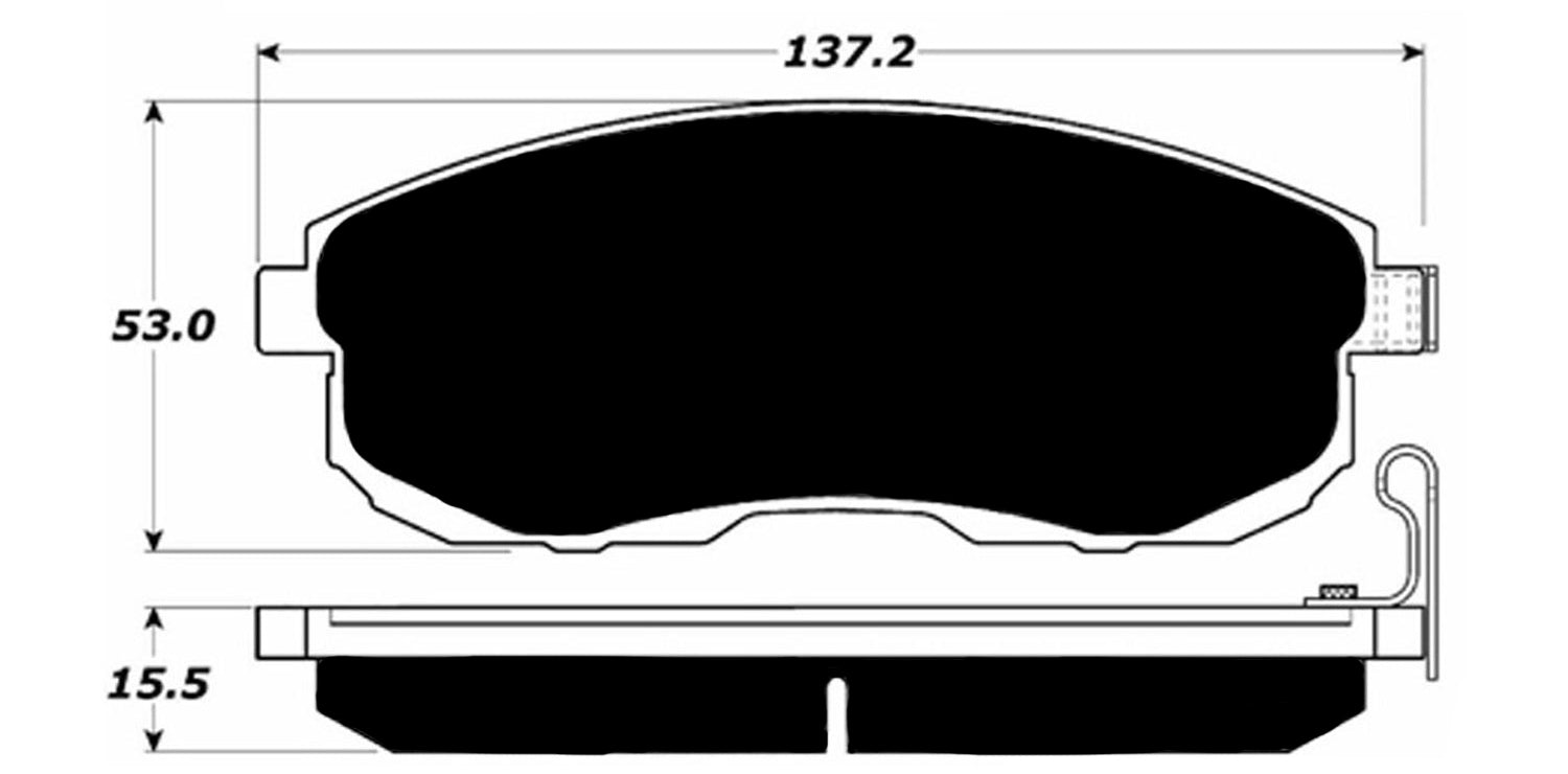 Porterfield Brake Pads for 2017 NISSAN JUKE