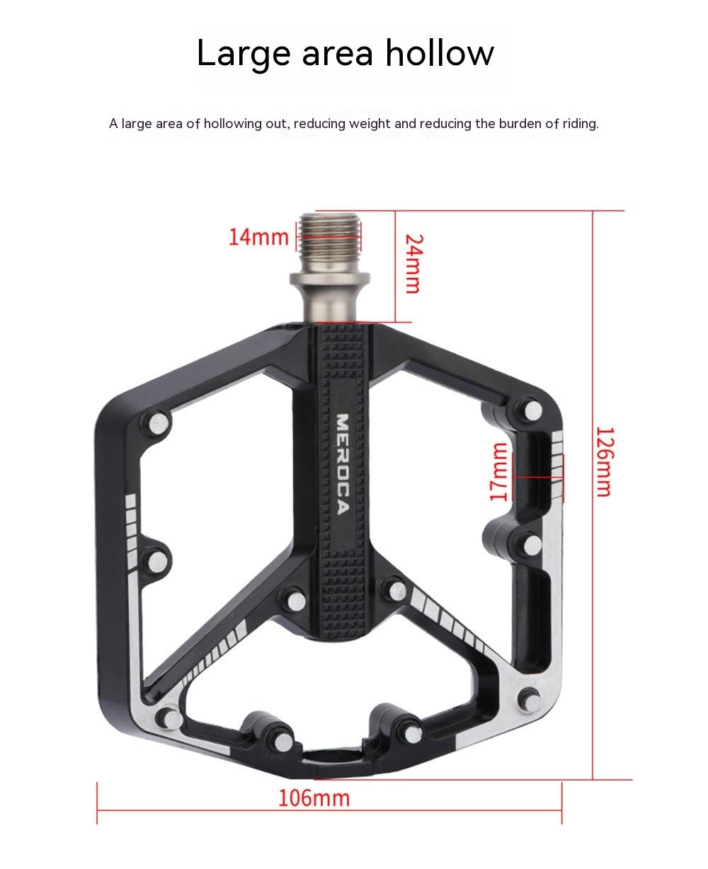 Bicycle Pedal Non-Slip Bike Pedals Aluminum Alloy Flat Platform Applicable Waterproof Cycling Accessories Bike Pedals Road Bicycle Pedals Cleats Set Clipless Pedals Compatible With Road Bikes