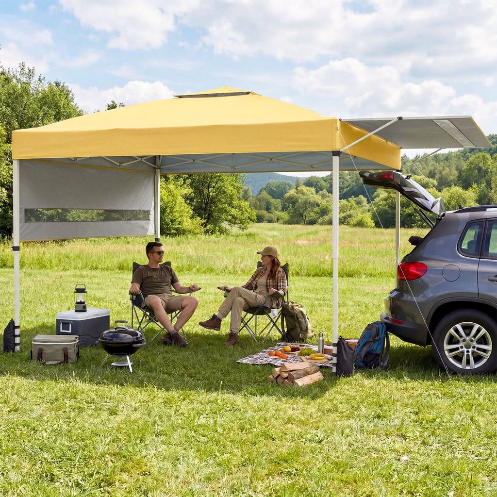 10 x 17 Feet Pop Up Canopy Tent with Dual Adjustable Awnings